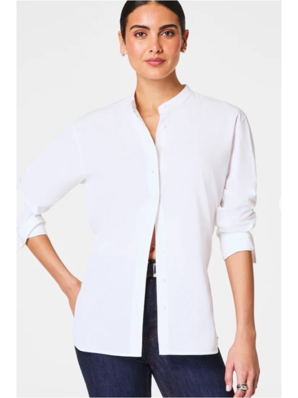 ‼️SPANX‼️Poplin Button Up Tunic, Small